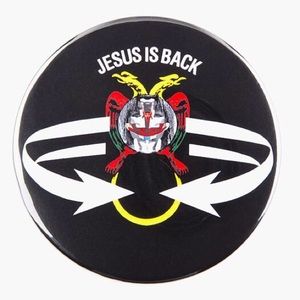 Givenchy ‘Jesus is Back’ Badge Pin (Button)